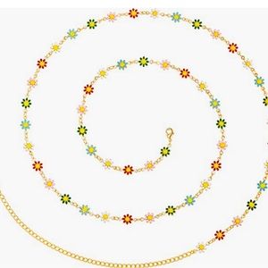 NWOT PEARLADA 18K Gold Beach Bikini Waist Chain